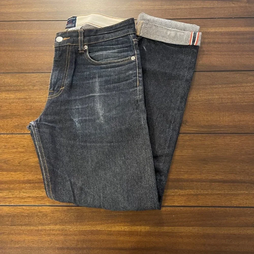 Goodale The Tailored Tapered Jean dark wash worn-in size 31x32
